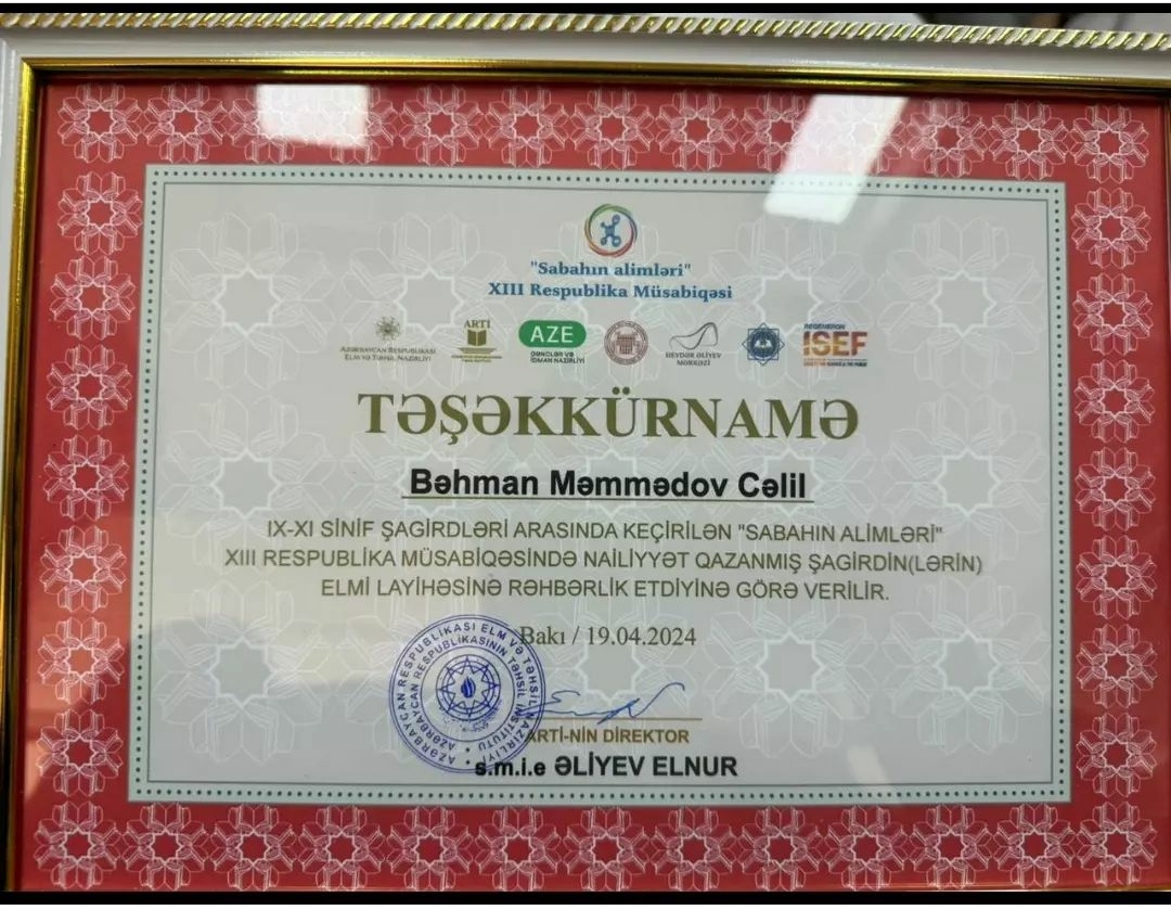 Sertifikatlarimiz